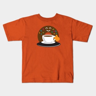 Donut and Coffee Kids T-Shirt